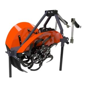 G25 crawler tiller attachment ditcher for irrigation and drainage with 450mm digging depth.