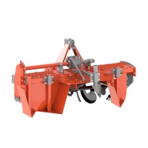 Optional ridging implement for G25 tracked tiller creating 40cm high soil ridges.